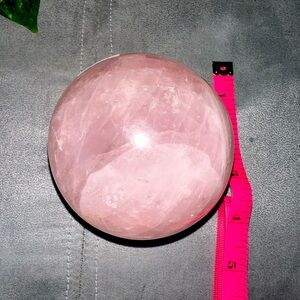 Rose Quarts Sphere 4 x 4 in”